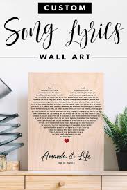 song lyric gifts